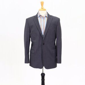 Brooks Brothers 42R Gray Solid 2-Button Sport Coat Blazer Jacket P065